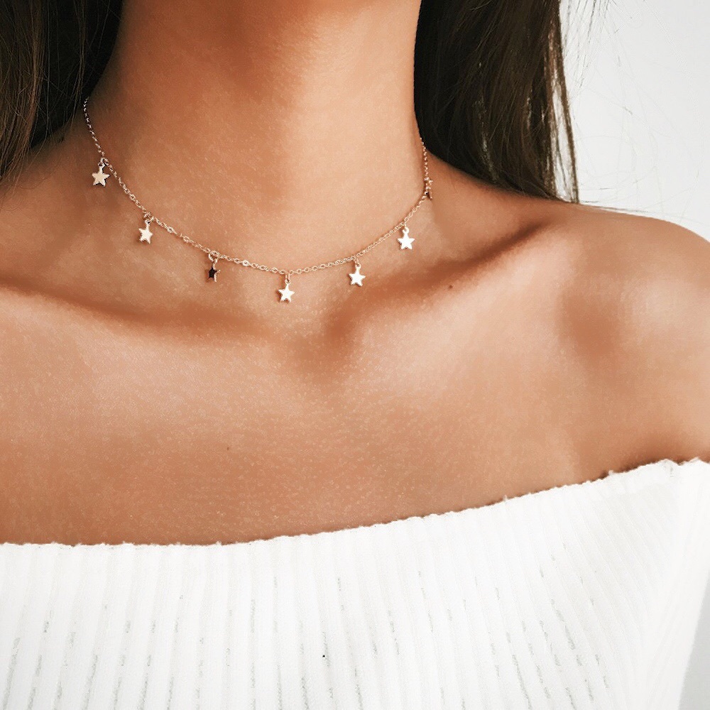 3 for $25⚡️simple star sequin choker - Picture 1 of 8